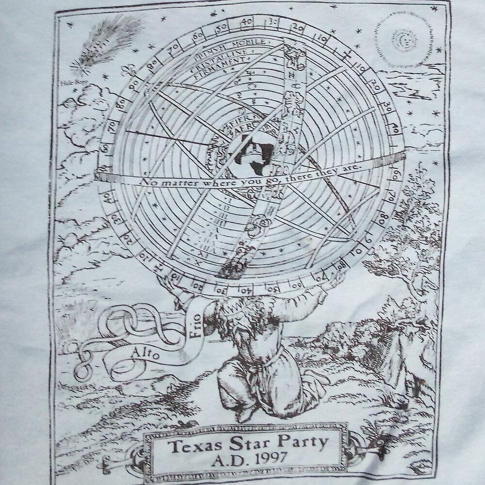 Vintage Texas Star Party 1997 Astronomy T-Shirt